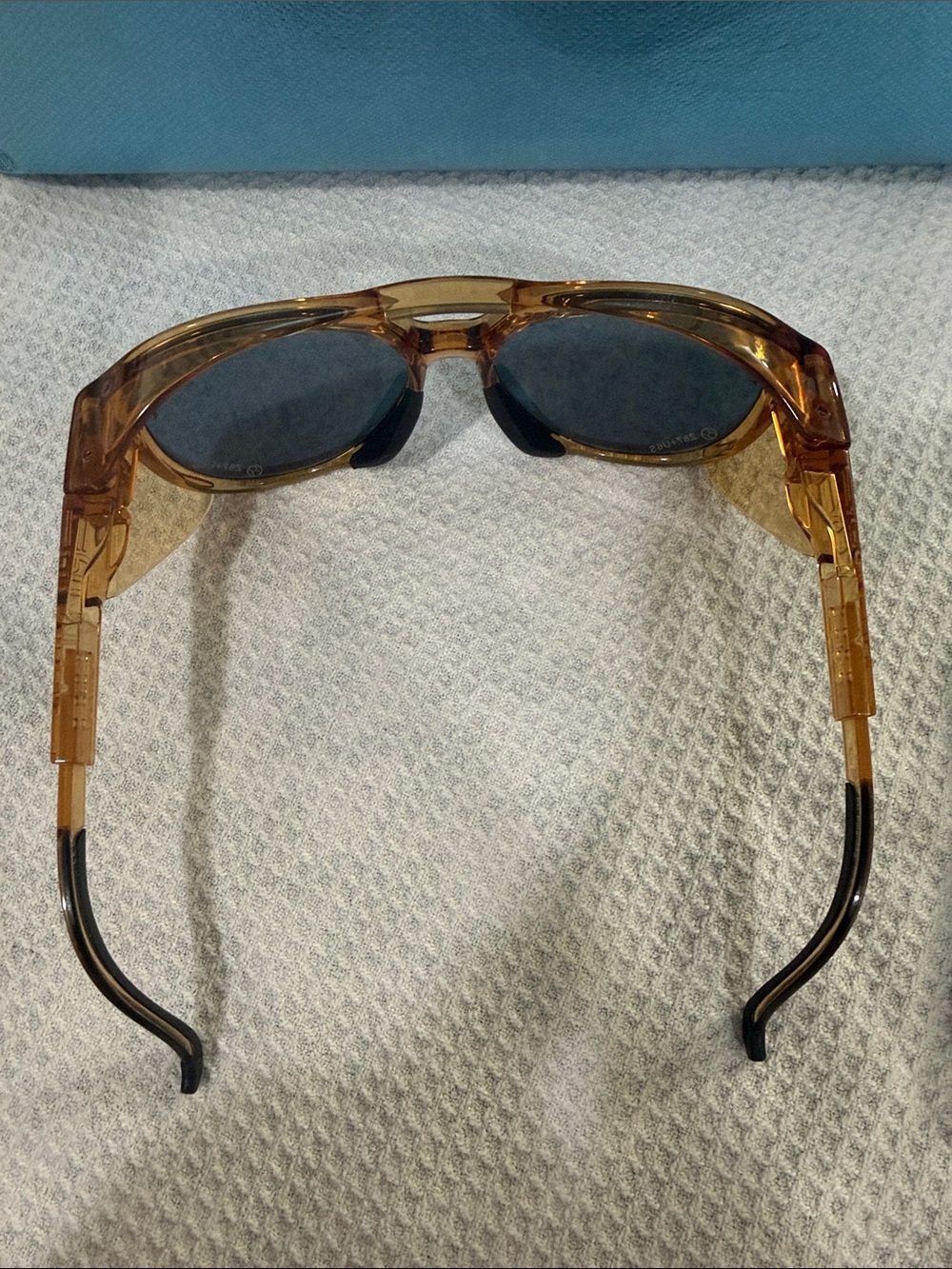 Pit Viper Amber Frame Sunglasses with Purple-Red Mirrored Lenses - Picture 3 of 5